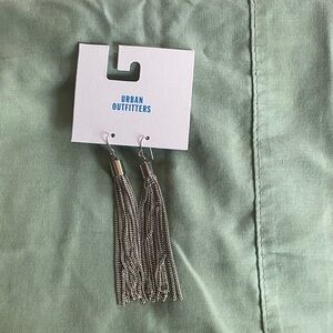 Urban Outfitters Metallic Tassel Earrings